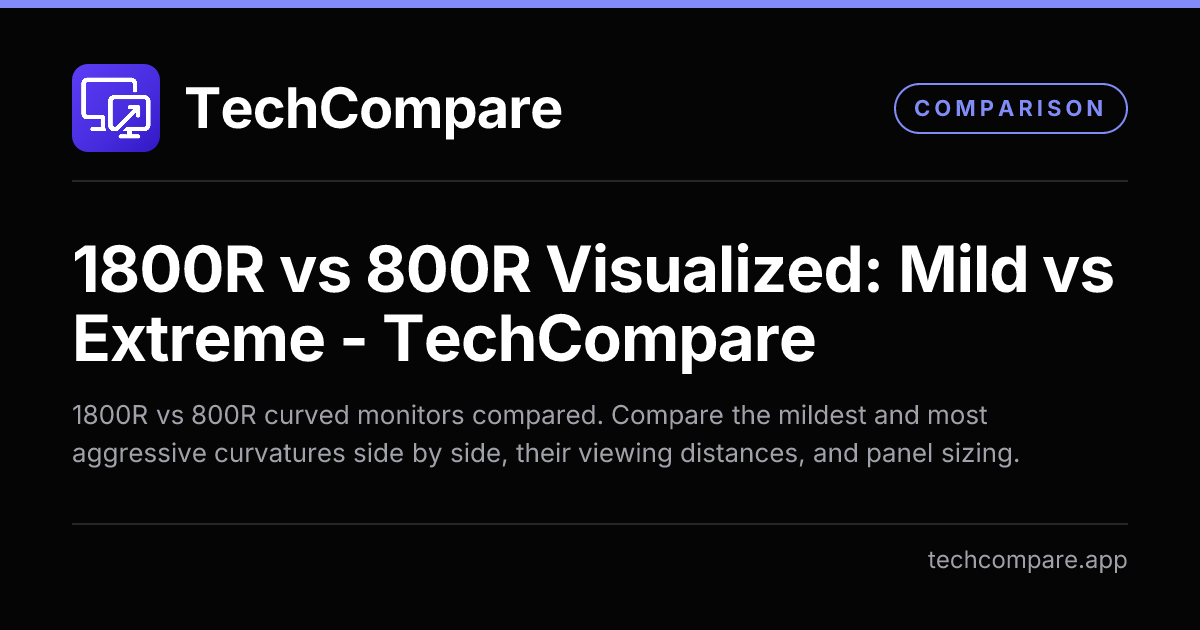 1800R vs 800R - TechCompare