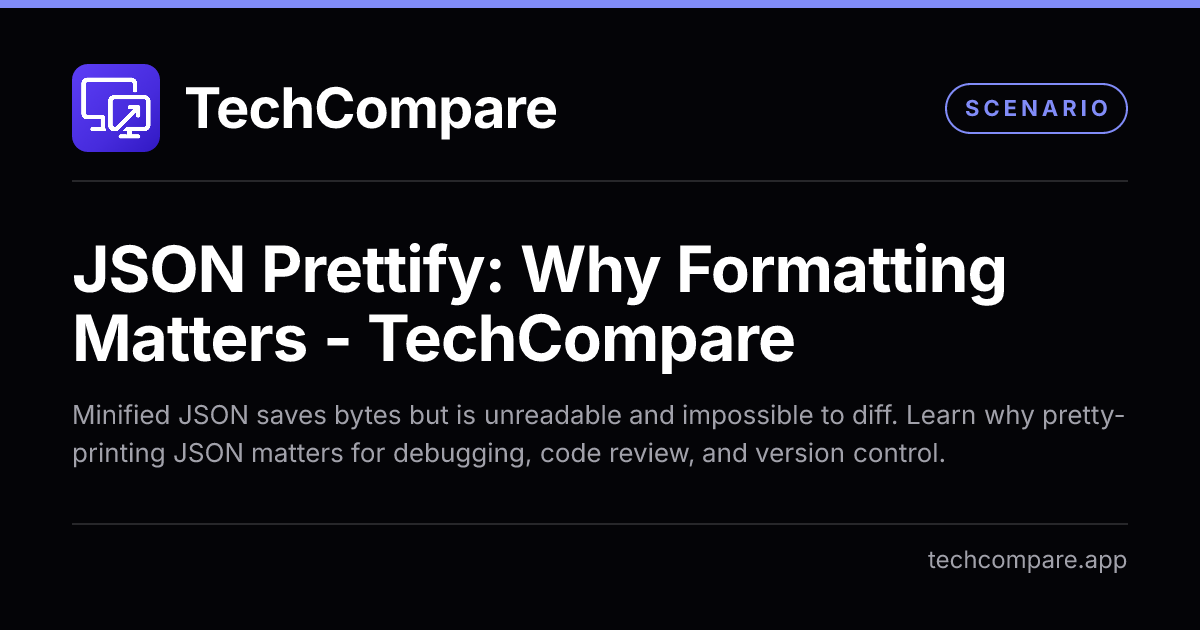 JSON Prettify: Why Formatting Matters - TechCompare
